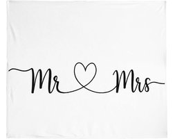 Deken voor Bruid en Bruidegom - 80x60in - Zachte en Deelbare Trouwring Geschenk voor Stellen - Uniek Cadeau voor Pasgetrouwden en Honeymoon