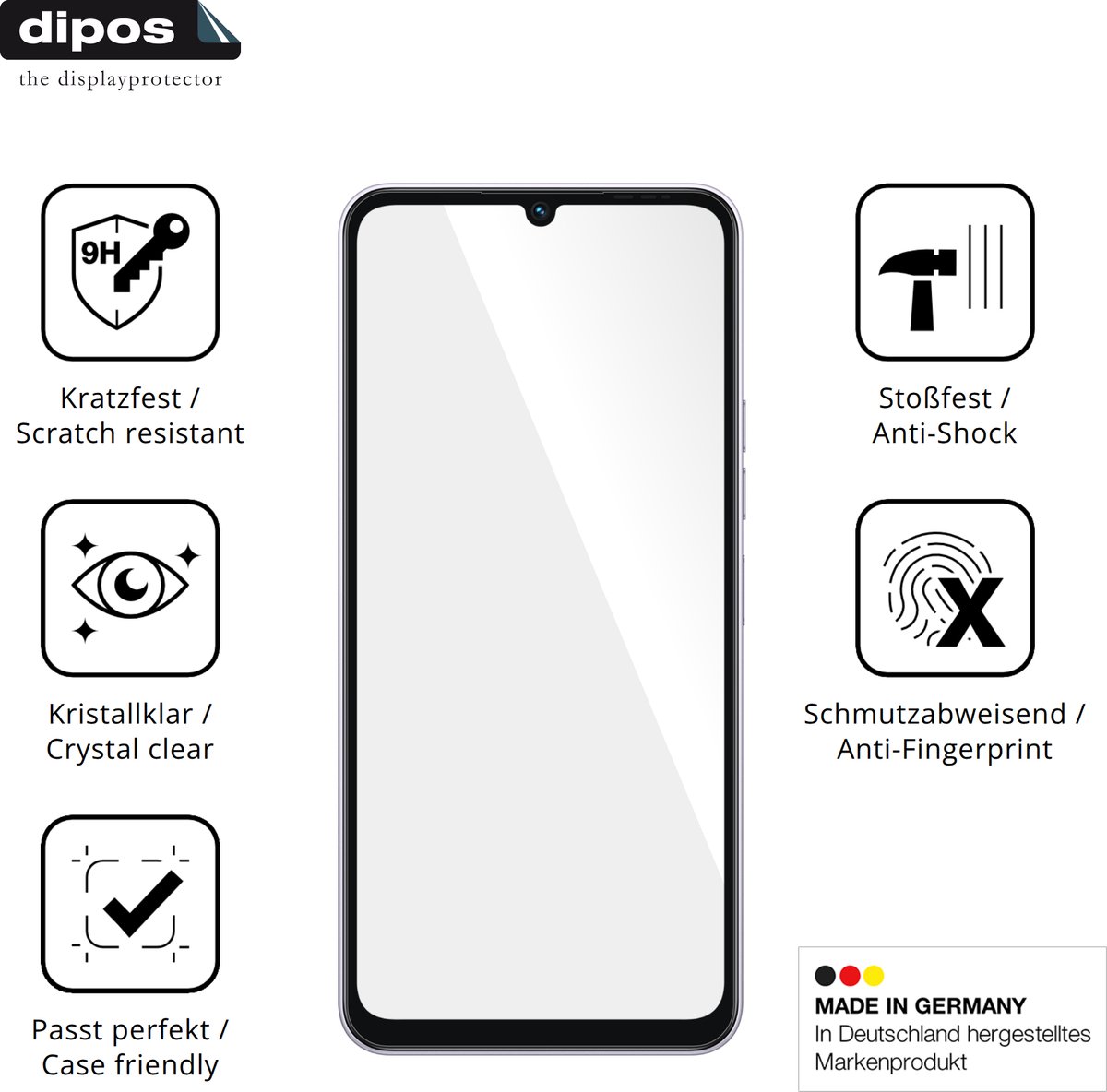 dipos – 2x Pantserfolie geschikt voor Tecno Spark Go 3 | 9H Screenprotector