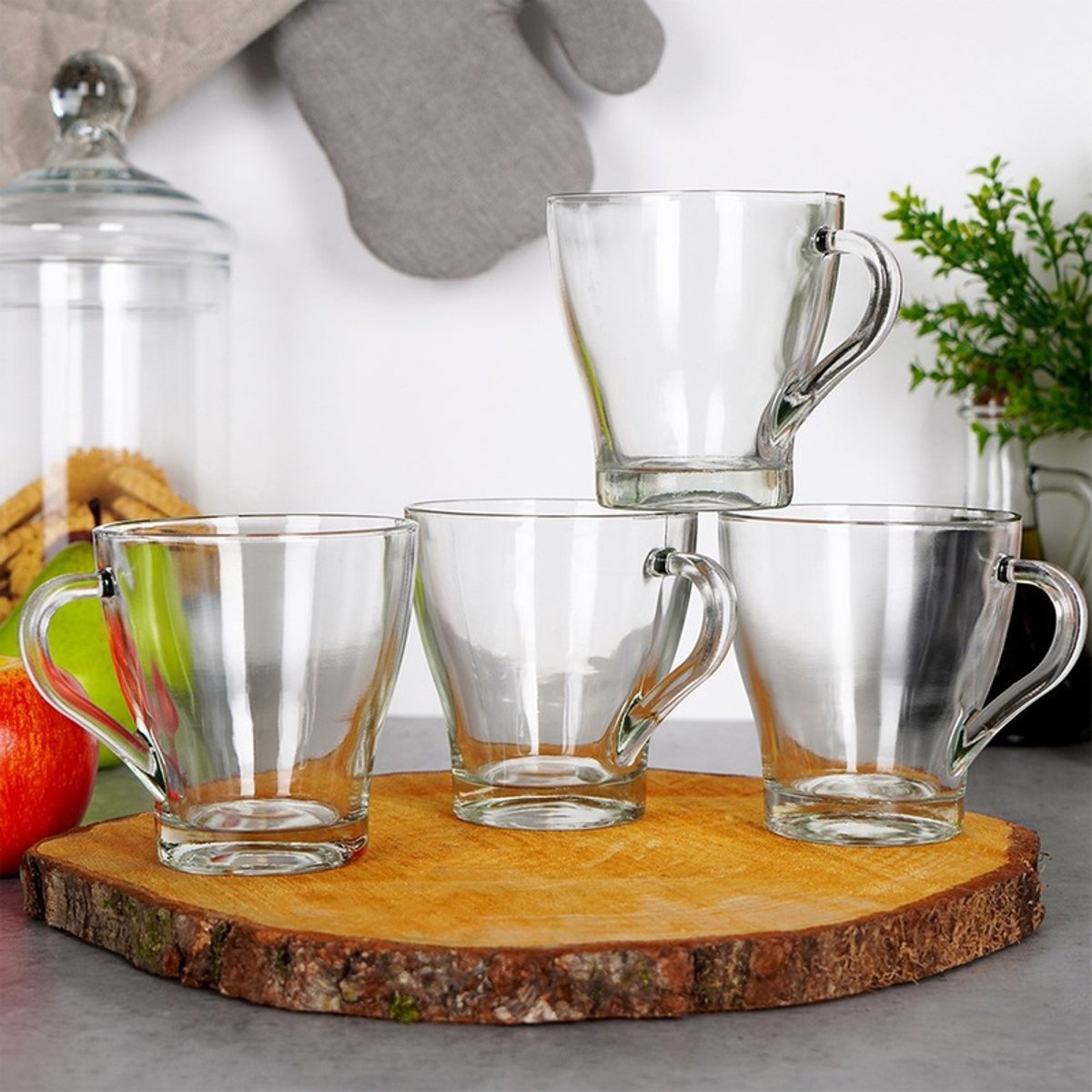 280 ml Koffie- en Theeglazen, Set van 4
