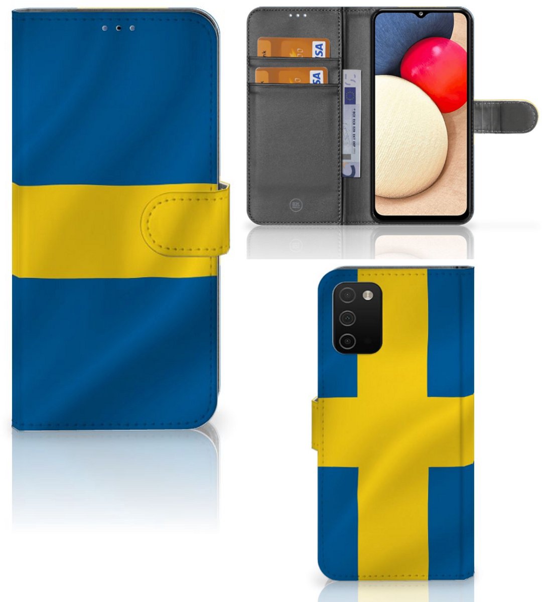 Samsung Galaxy A03s Bookstyle Case Zweden