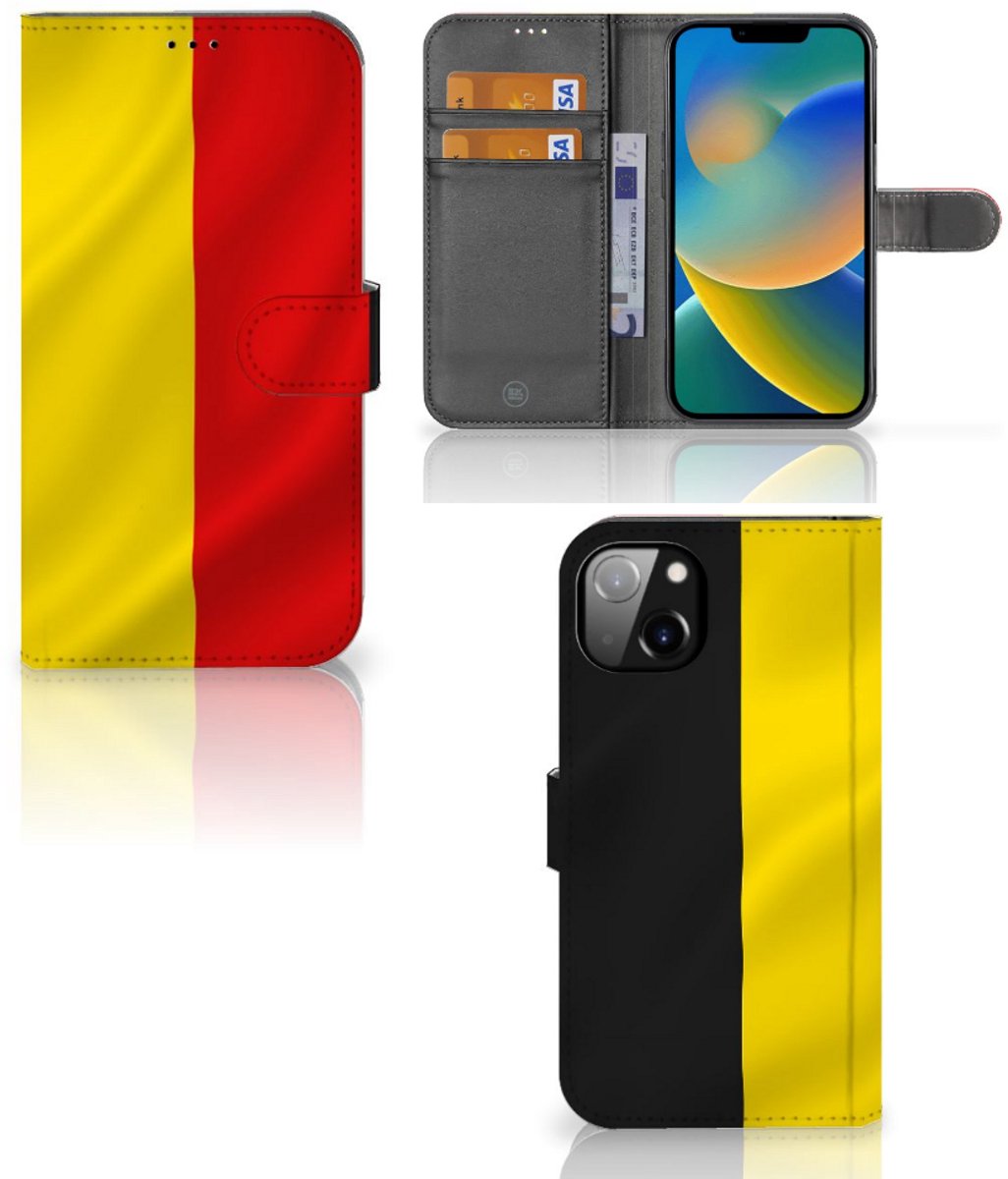 iPhone 14 Plus Bookstyle Case Belgische Vlag