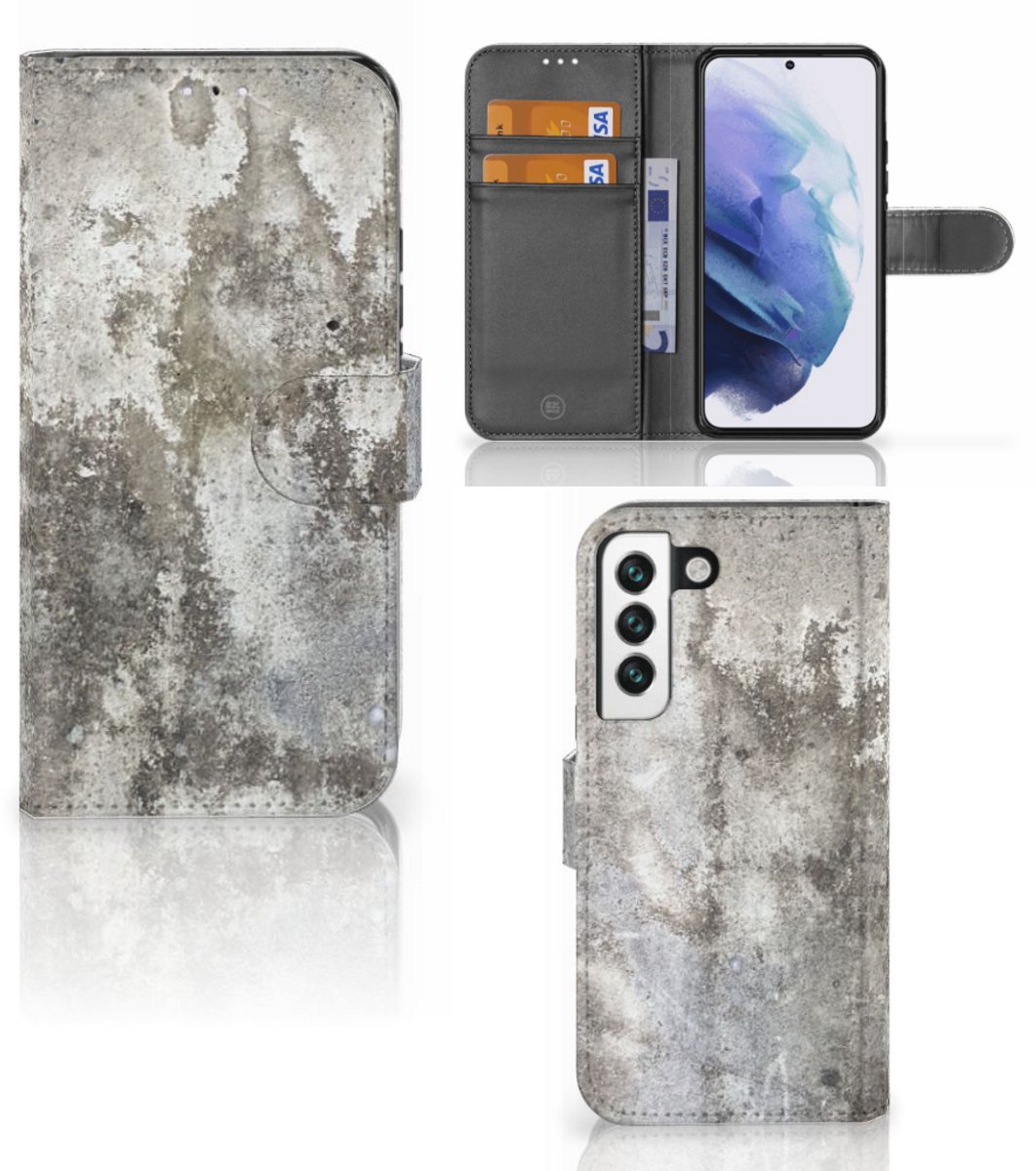 Samsung Galaxy S22 Bookcase Beton Print