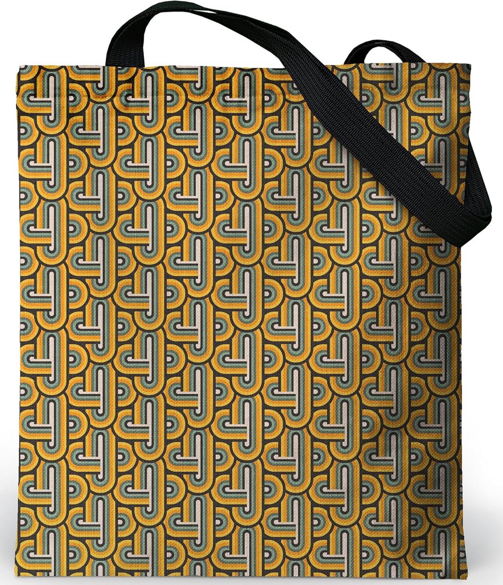 Hippe Canvas Tote Bag met Ritssluiting voor Dames - Perfecte Boodschappentas