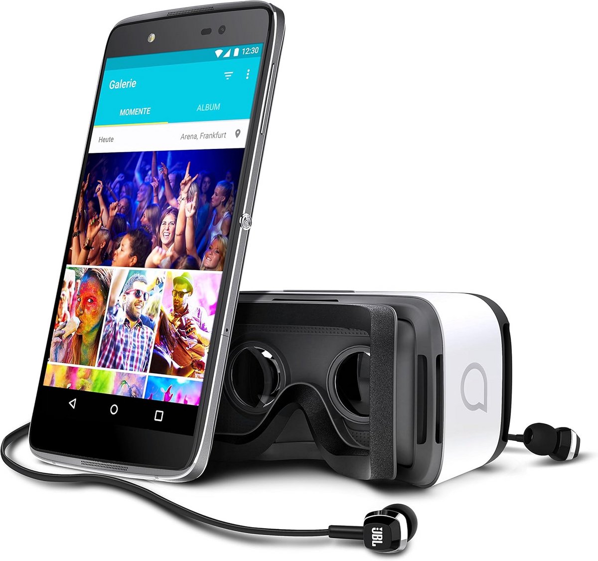 Slimme smartphone met 5,2 inch touchscreen en Boom-knop