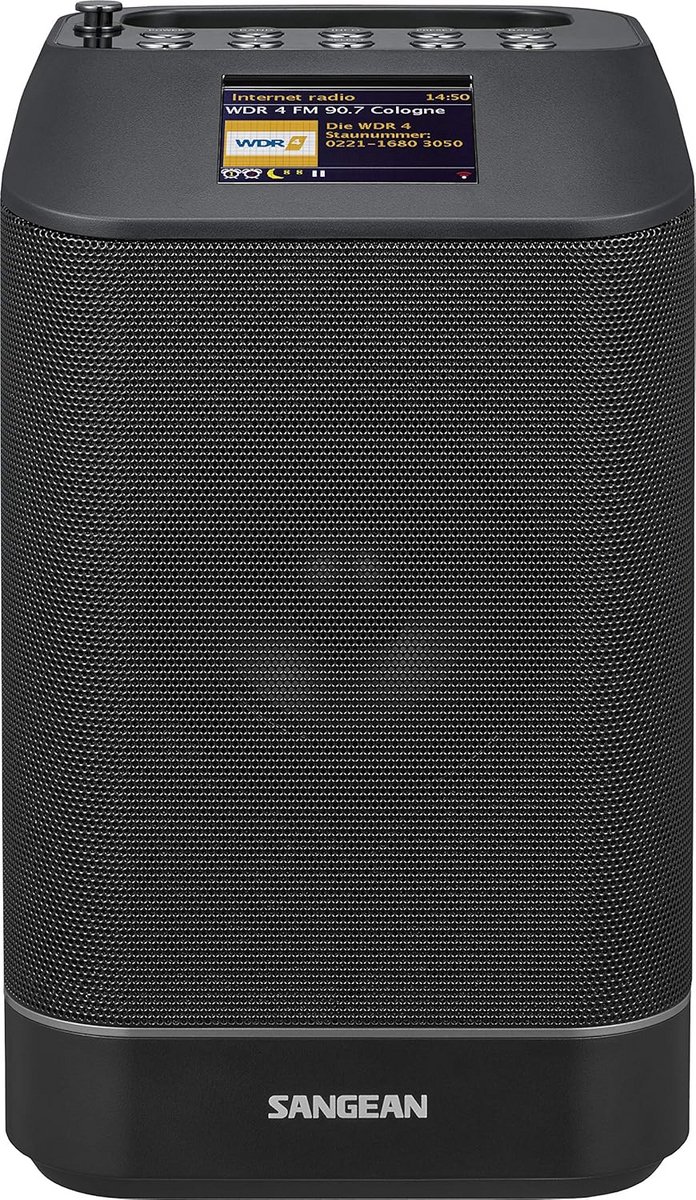Draagbare Internet Radio | DAB+ Radio | Bluetooth | Compact | Zwart