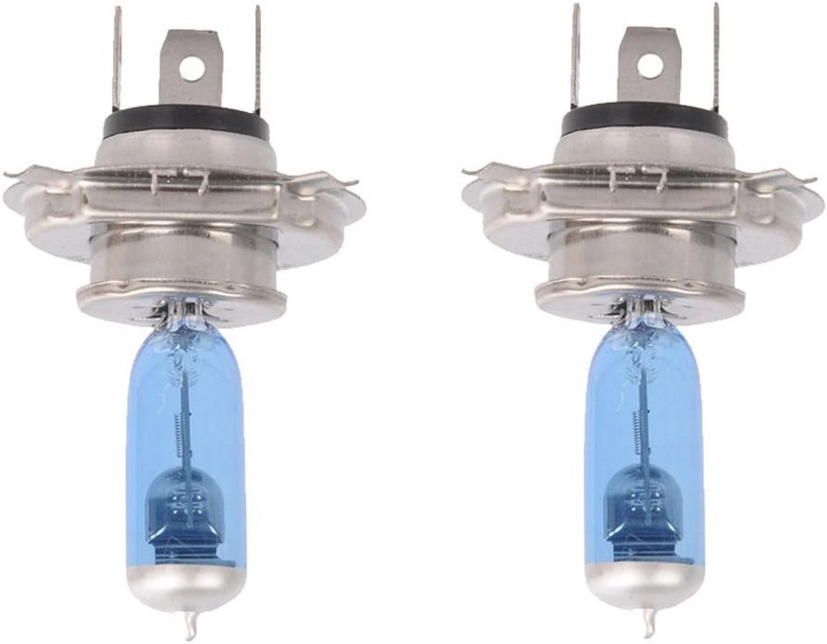 2 stuks H4 halogeen koplamp 12V 100W 6000K wit licht xenon gas auto lampen