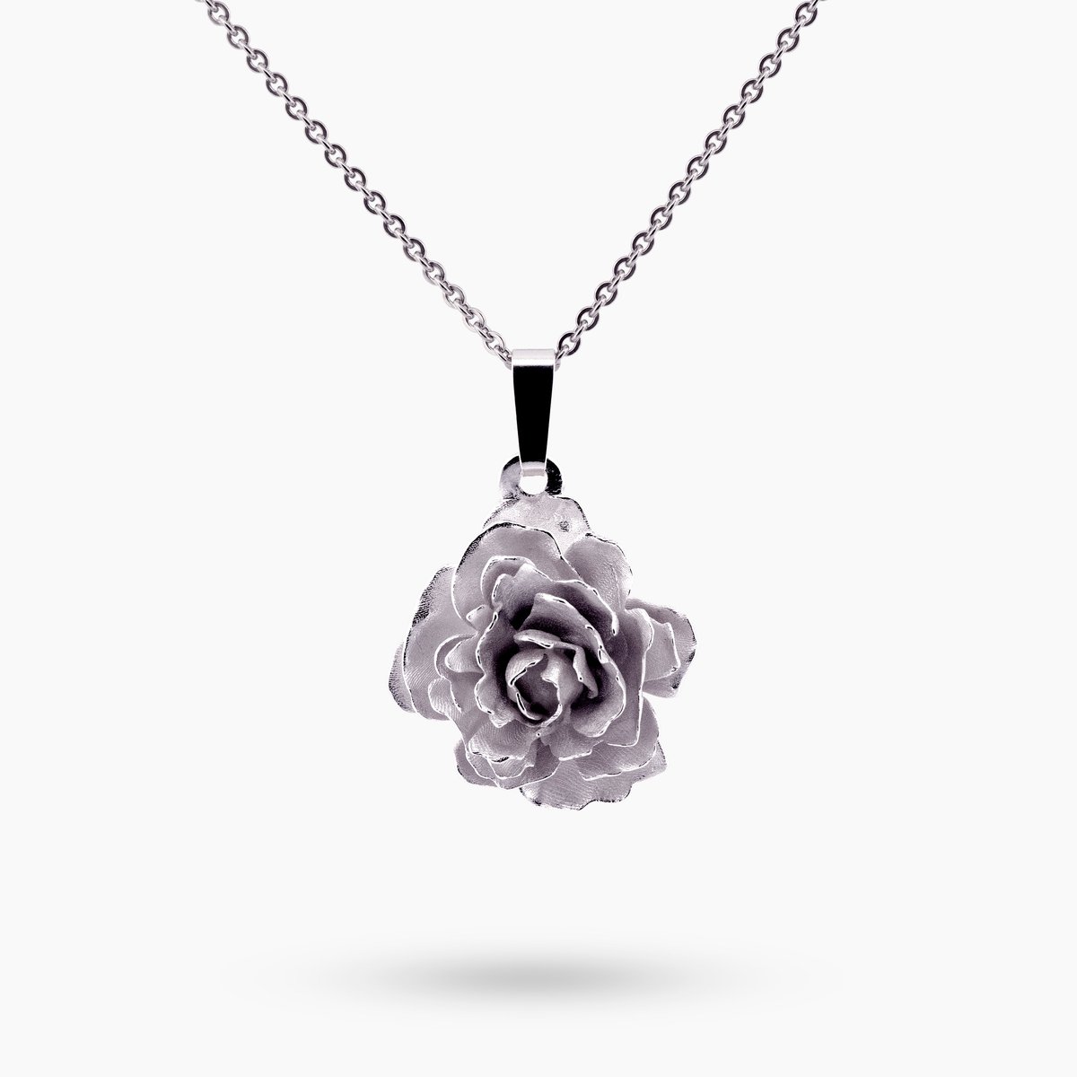 Pinchme Charms - Anjer Geboortebloem januari Bedel – Liefde die blijft bloeien - Echt zilver - Handgemaakt in Nederland - Luxe cadeauverpakking - Ketting Sieraden