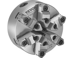 VEVOR φ160mm 6-klauwplaat met D1-4 camlock-steunplaat