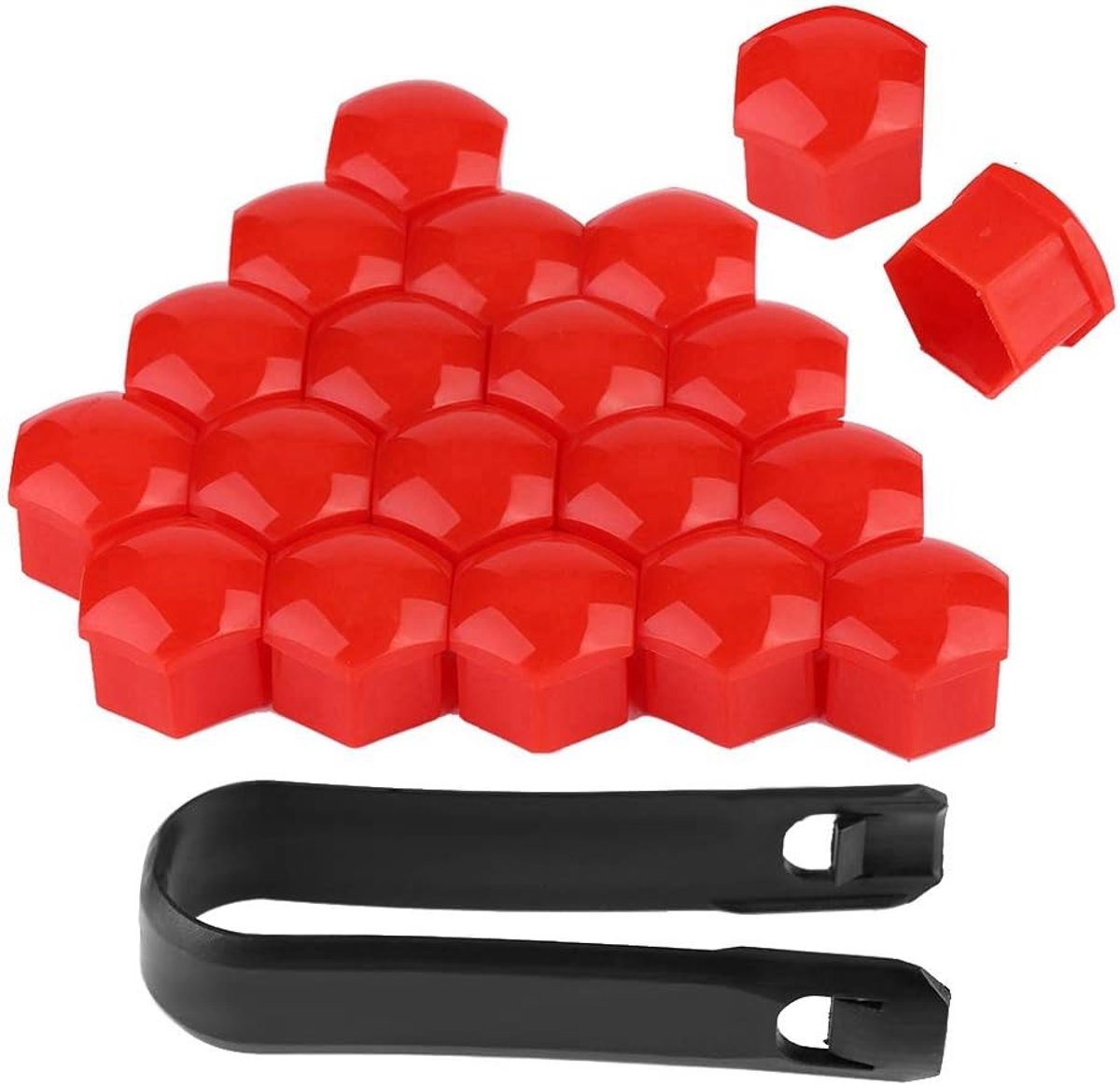 Wielmoerhoes - 21 mm - 20 stuks - Rood - Autoaccessoires