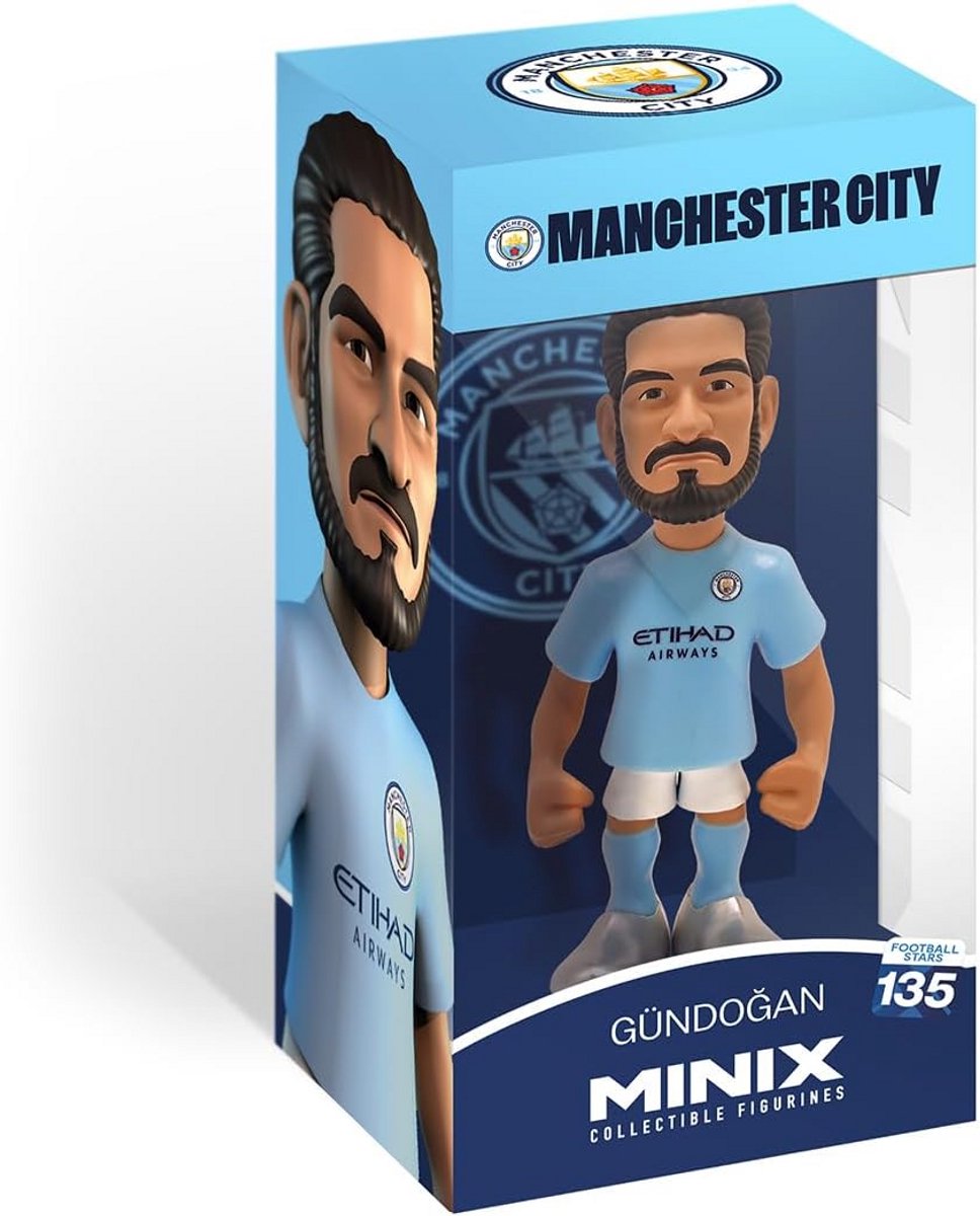 Voetbalsterren MINIX #135 Manchester City Ilkay Gündogan 8 - Verzamelfiguur 12 cm