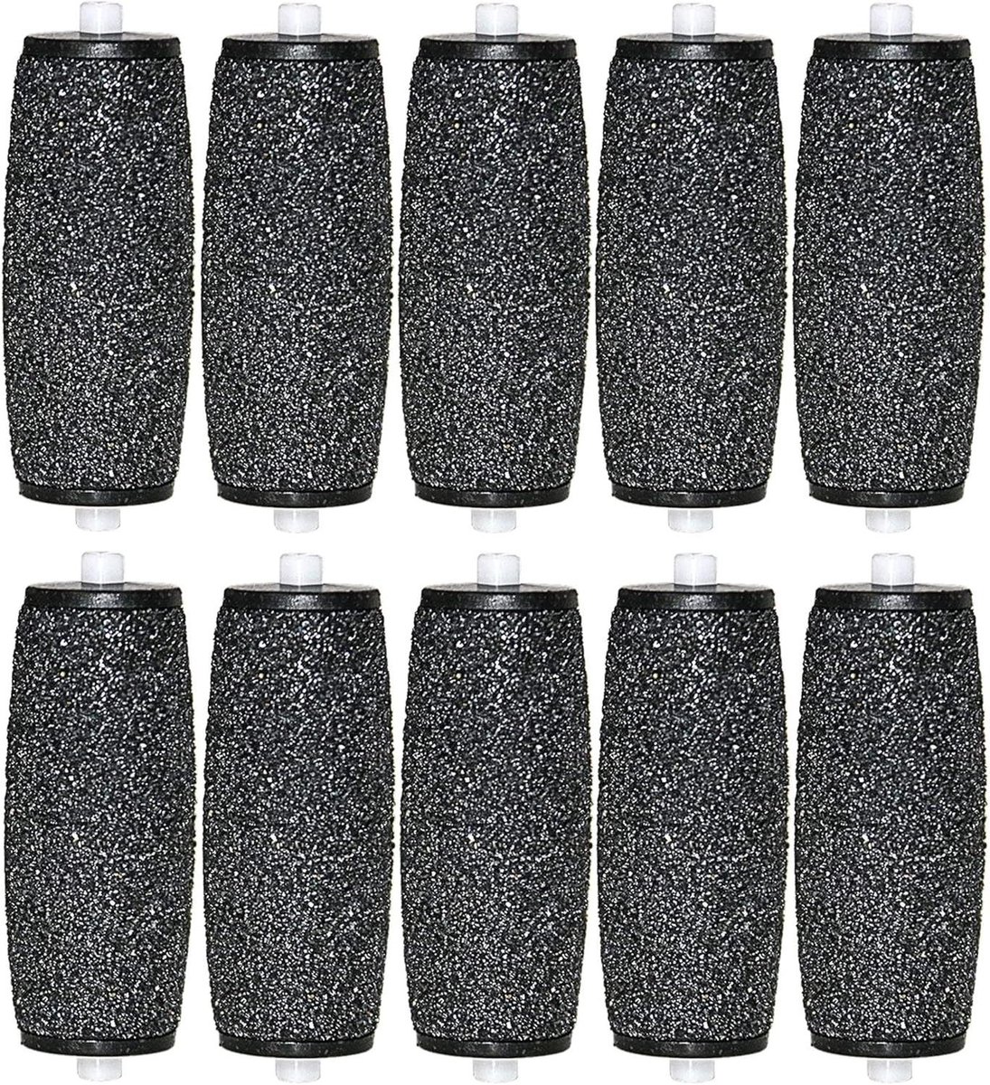 MK Stoer -Minerale Vervangende Rollers - Velvet Smooth Pedi - Roller Head Navullingen - Callus Remover - 10 Pack - Extra Grove - Blauw - Geschikt voor Velvet Smooth - Minerale Vervangende Rollers - Blauw