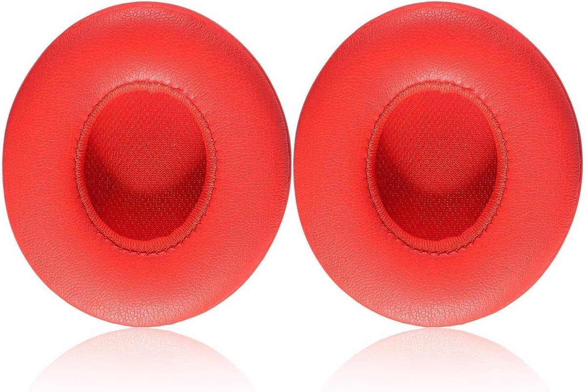 MK Stoer -Vervangende Oorkussens - Oorkussens - Compatibel - Rood - Beats Solo 2.0/3.0 Wireless - On Ear - Hoofdtelefoon