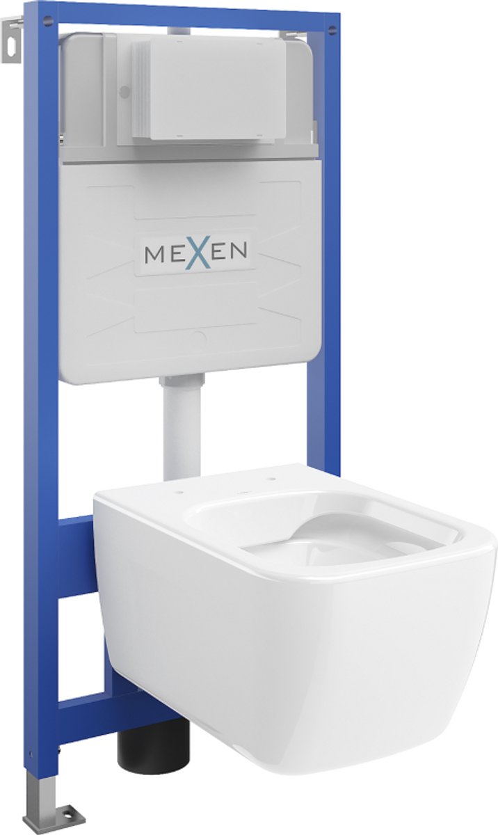 Mexen inbouwset WC-frame Fenix Slim met WC-pot Margo, wit glans - 6103342XX00