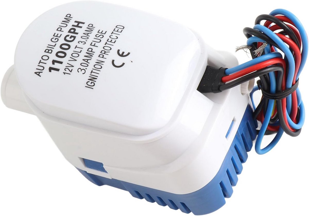 Automatische Lenspomp 12V 1100GPH Dompelpomp voor Boot, Auto en Zwembad
