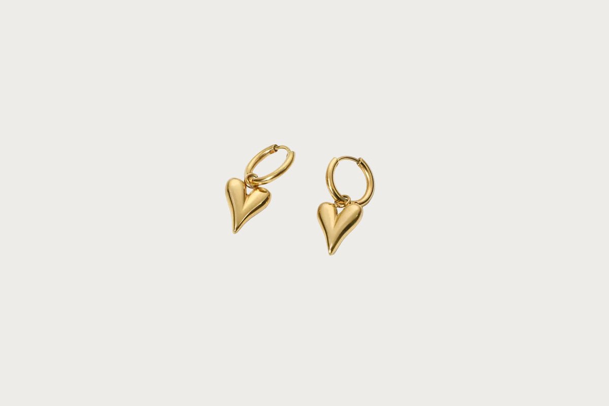 Golden Charm - Oorbellen - Stainless Steel