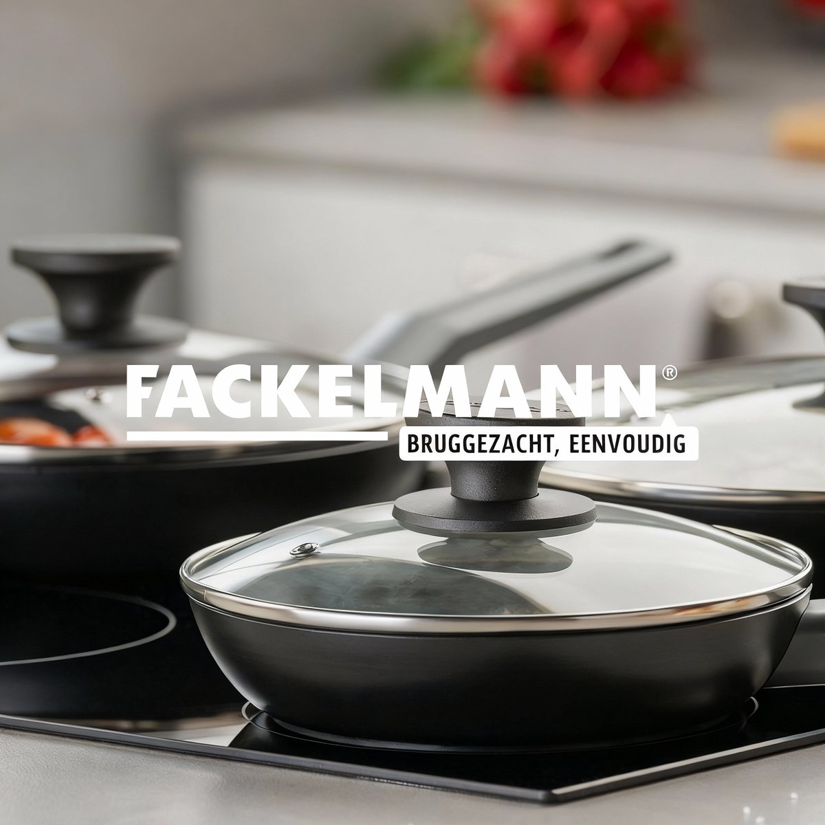 Glazen deksel voor koken 24 cm Fackelmann