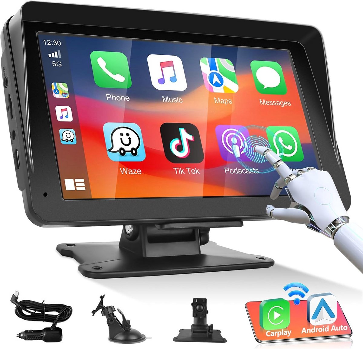 Autoradio Met Klapscherm - Apple Carplay Scherm - Bluetooth Radio - Multimedia