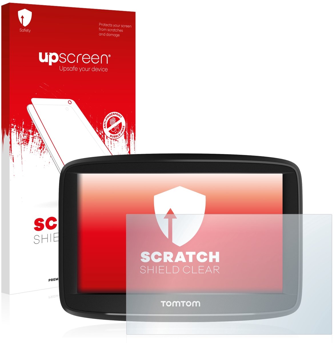 upscreen - Screenprotector voor TomTom Start 52 - Folie Beschermfolie transparant