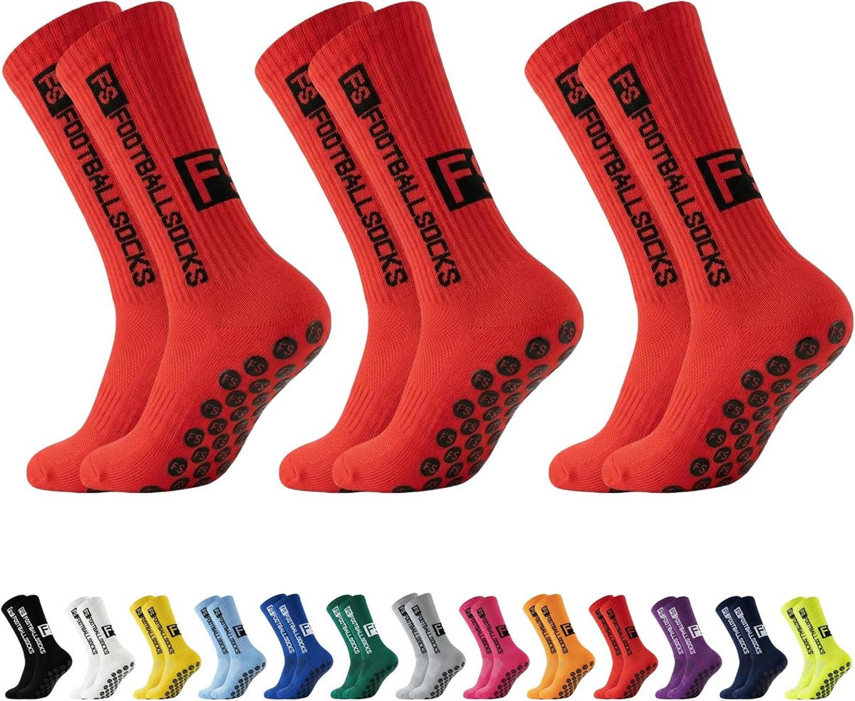 3 Paar Antislip Sportsokken met Grip - Voetbal, Wandelen, Hardlopen - Maat 39-46