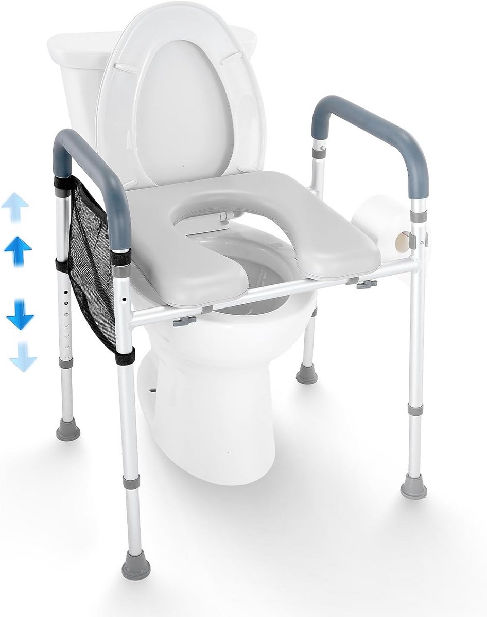 Toiletverhoger met Armleuning - Toiletstoel - Volwassenen - Veilig
