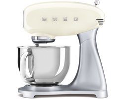 SMEG SMF04CREU - Keukenmachine - 800W – 4,8L RVS Mengkom - 50s Style - Crème