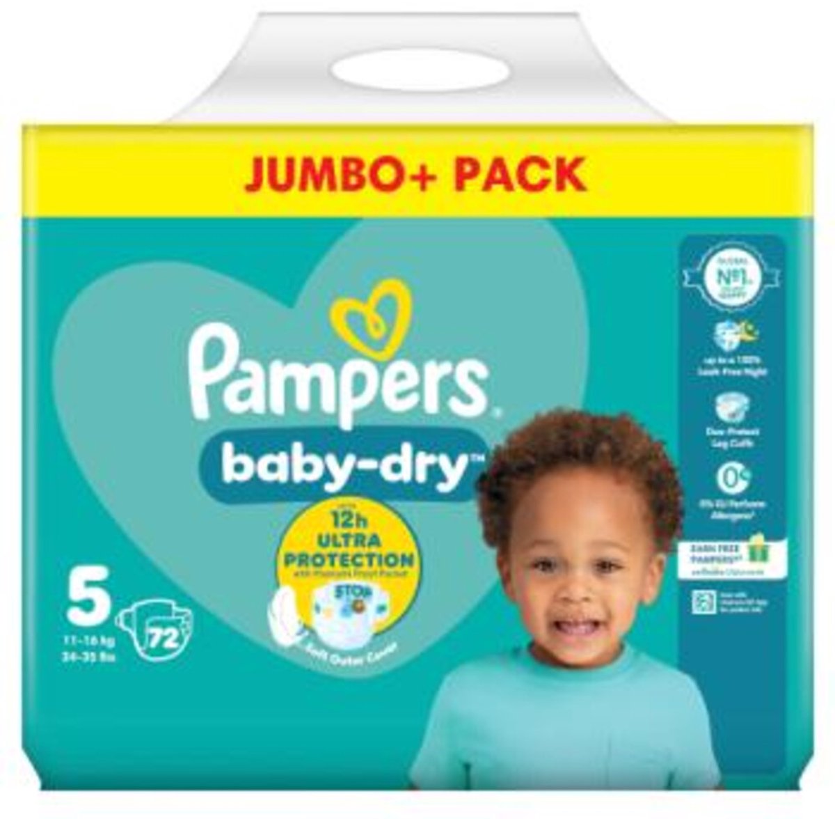 Pampers Baby Dry Luiers Maat 5 (11-16 kg) 72 stuks