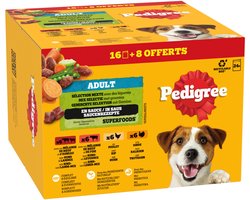 Pedigree Hondenvoer Nat Adult Selectie in Saus Multipack 24x100 gr