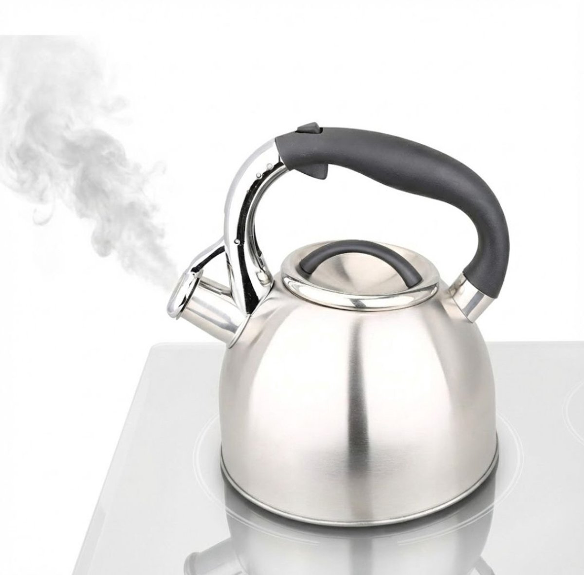 NBAP® Fluitketels Voor op Gas - Waterkoker - Heetwaterdispenser - Camping - Zilver