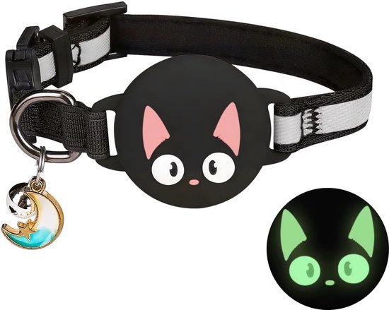 Collier pour Chat Pets n Paws avec Support de Tag - Collier pour Chat Ajustable - Tracker pour Chat - Réfléchissant - Convient pour AirTag - Chaton / Chien - Collier pour Chat - Cat Collar - Laisse pour Chat