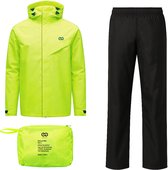 CPTCMYHM Mens Waterdichte Regenpak Sets Regen Coa Winddicht Hooded