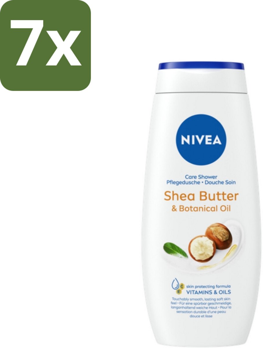 Nivea - Douchegel - Shea Butter & Botanical Oil - 250 ml - Bulkverpakking - 7 stuks