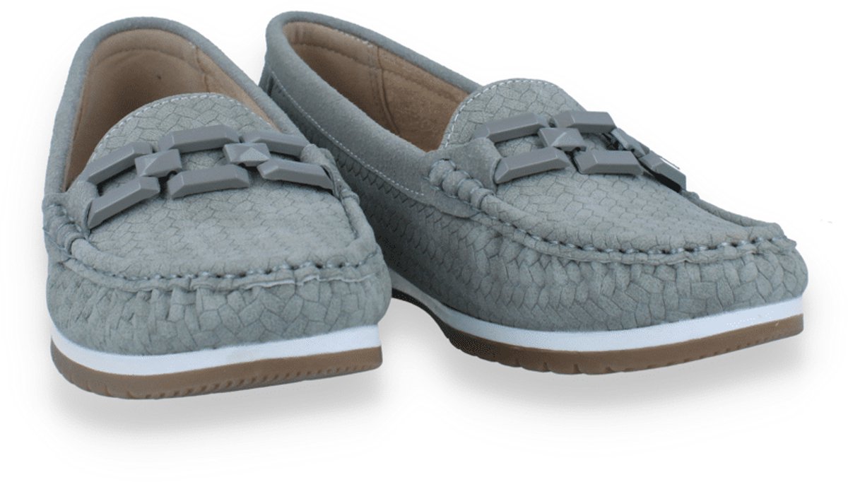 Mode-mania Dames Mocassin | Kaki | Maat: 36