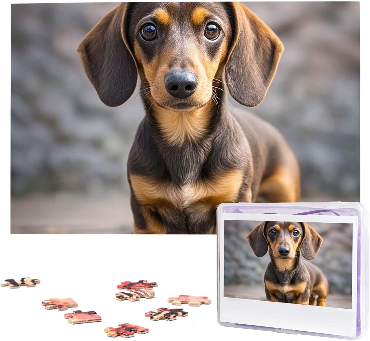 Gepersonaliseerd Puzzel - Foto Puzzel - Familie Decoratie - Met Opbergtas - 75 x 50 cm