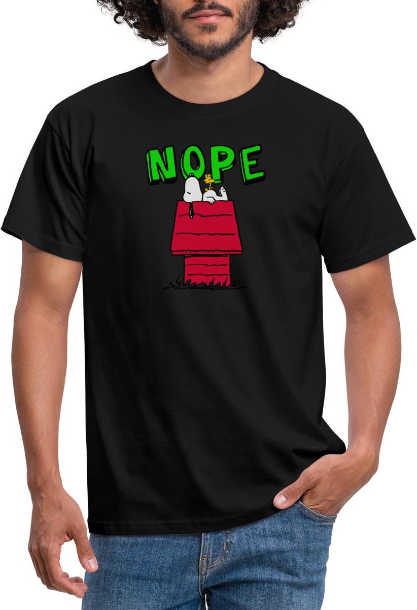 Peanuts Snoopy Nope T-Shirt Heren