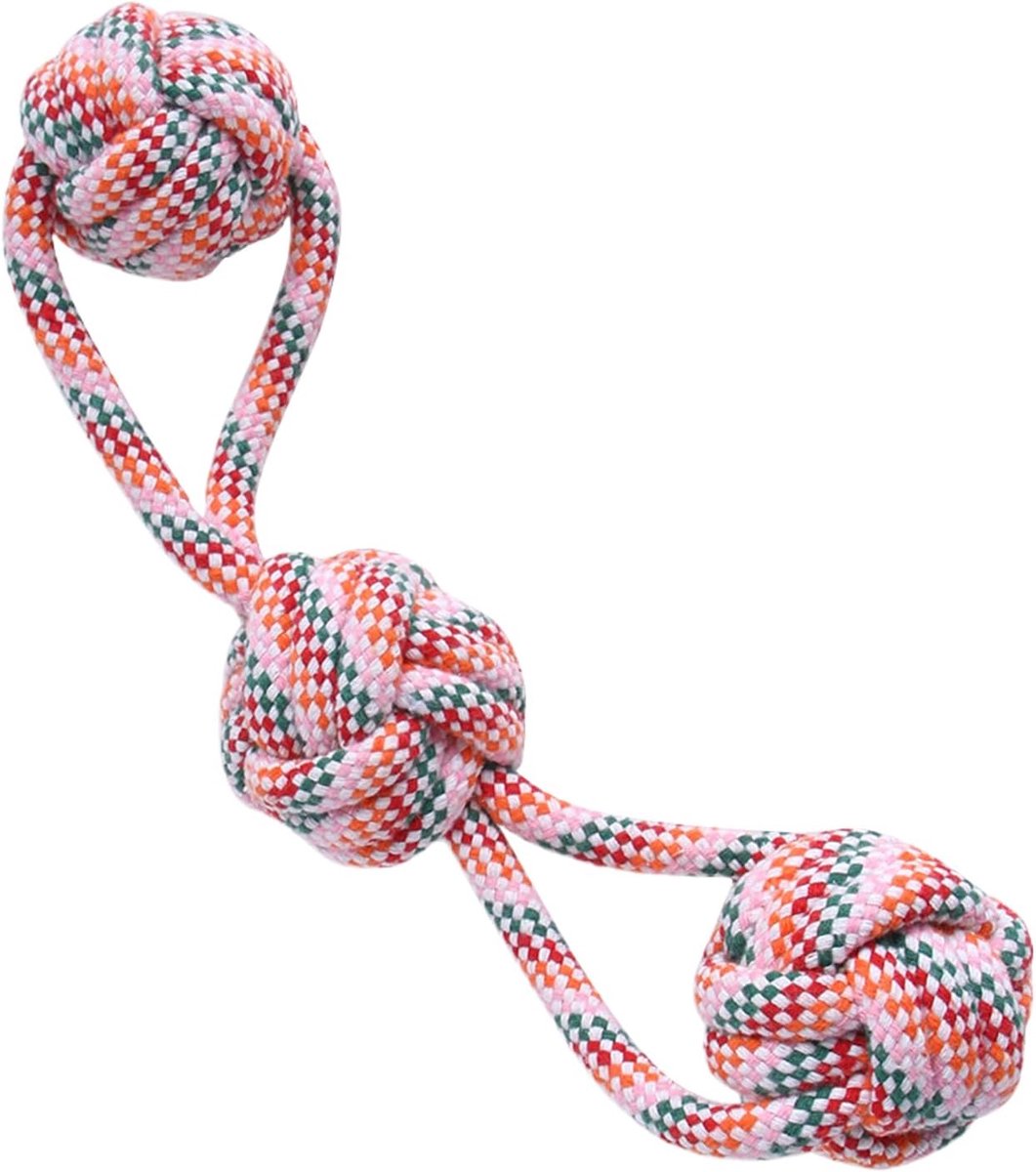 Honden Speeltouw - Kauwspeelgoed Hond - Tanden Reinigen - Extra Stevig Ontwerp - 32 cm Lengte