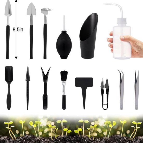 Tuingereedschap Set - Tuin Handgereedschap - Efficiënt Tuinieren - Waterdichte Vloermat - 100x100cm Mat - Zwart Blauw van Tuingereedschap. — afbeelding 2