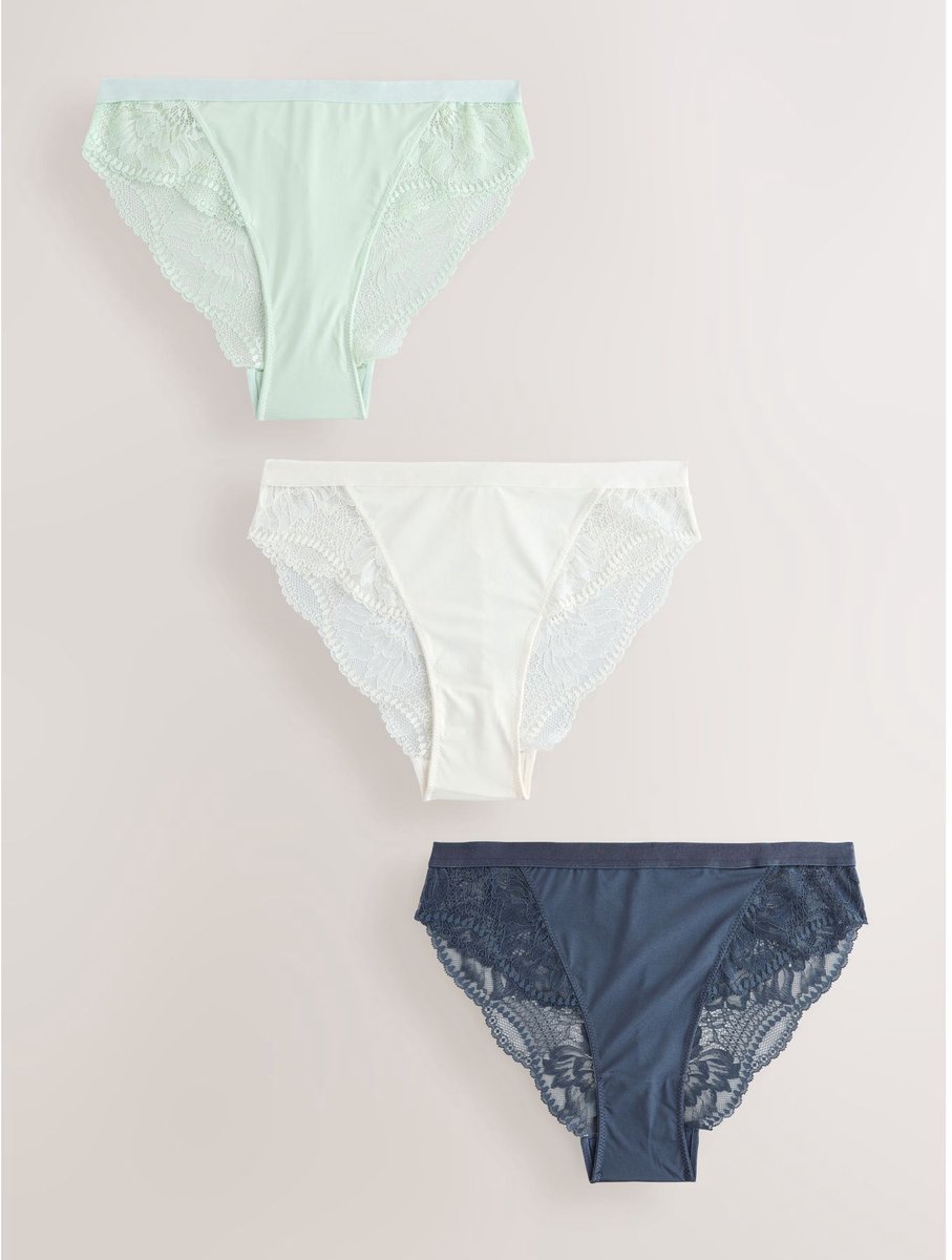 Next - Dames - 3 Kanten slips - Blauw