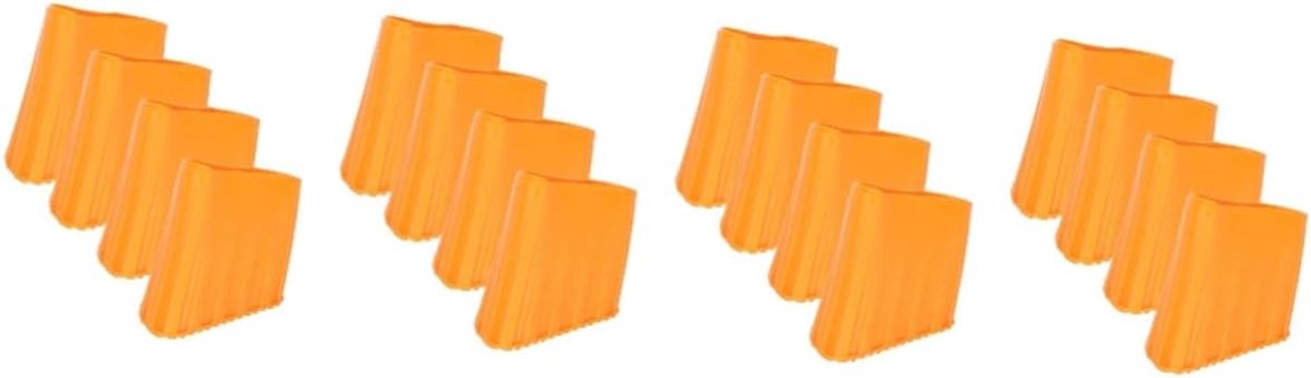 Ladder Voetbeschermers - Ladderpoothoezen - Vloer Beschermen - Antislip Ontwerp - 5x4.5cm - Oranje