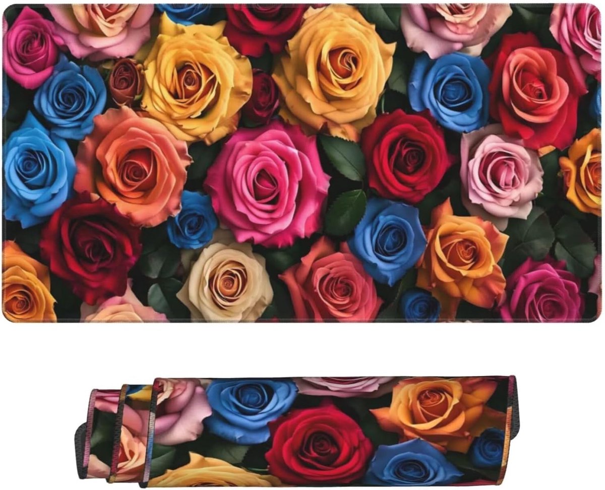 XXL Muismat - Bureauonderlegger - Gaming Bureau - Waterdicht Gennaaid - 120x60cm - Roze