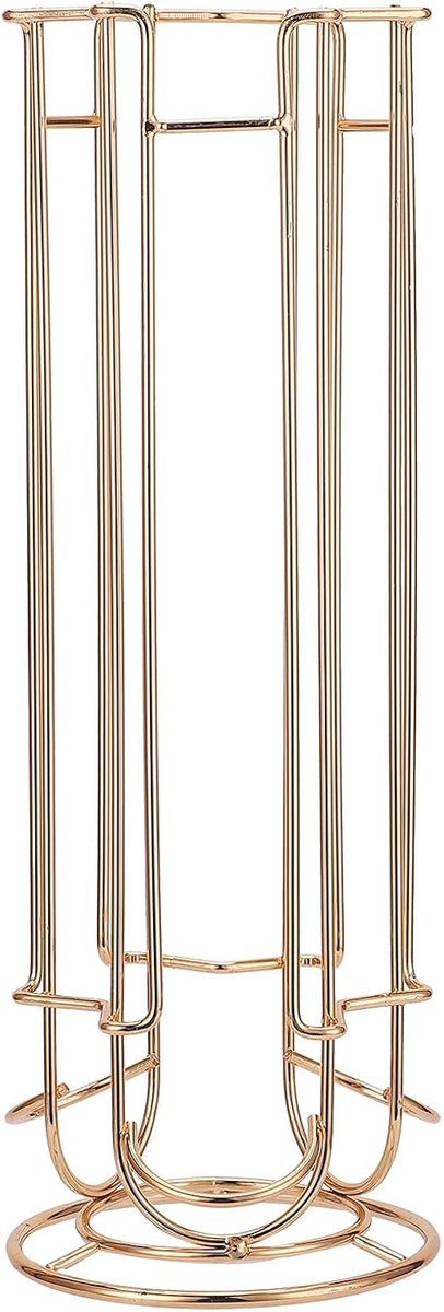 Koffiecapsule Houder - Capsule Rek - Koffie Opslag - IJzeren Draad Design - 18 Stuks Capaciteit - Goud