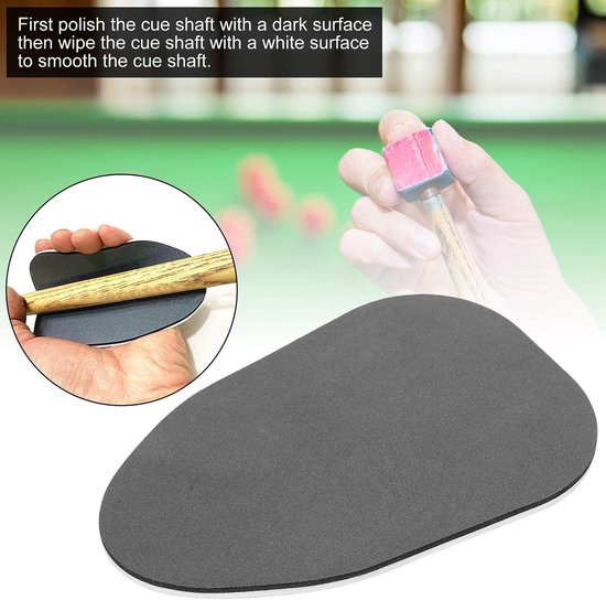 Allecto - Keu As Poetser - Biljartaccessoires - Dubbelzijdig - Onderhoud Keu - Schacht Reiniger - Poolkeu Onderhoud - Blauw - Snooker Keu - Geschik... — afbeelding 2
