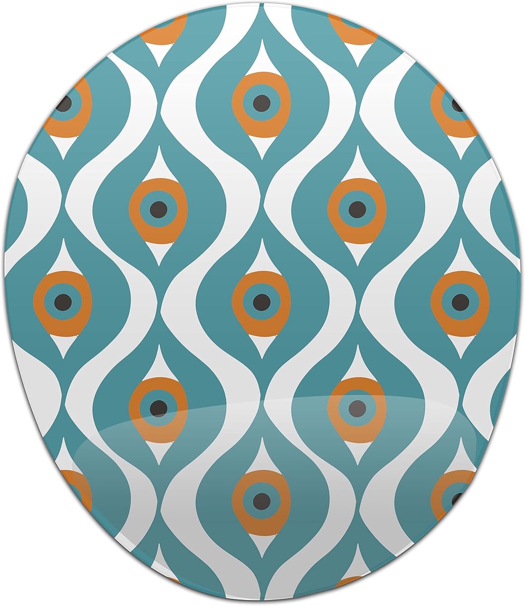 Ergonomische muismat - Polssteun muismat - Comfortabel werken - Antislip onderkant - 20x23 cm - Multicolor print