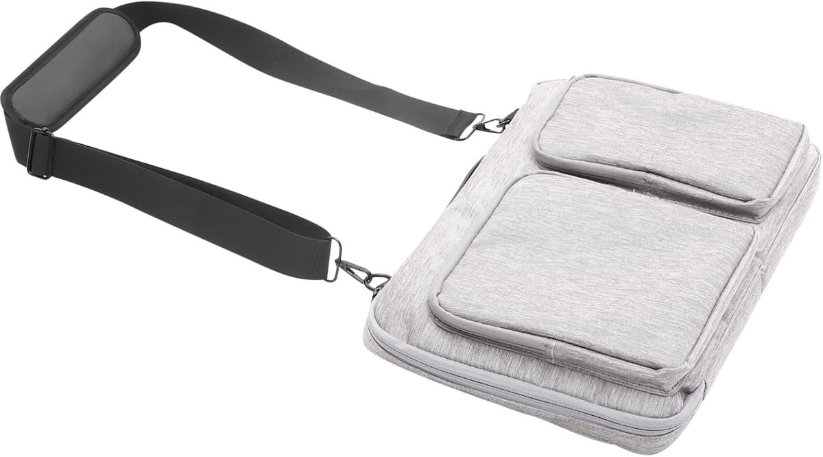 Laptop Tas - Tablethoes - Zakelijk Gebruik - Krasbestendig Materiaal - 40x30x6CM - Lichtgrijs