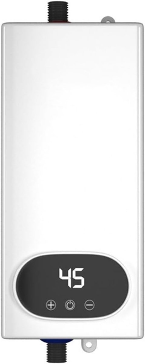 Tankloze Boiler - Direct Warm Water - Keuken en Douche - Digitaal Touchscreen - 19x8.5x7CM - Wit