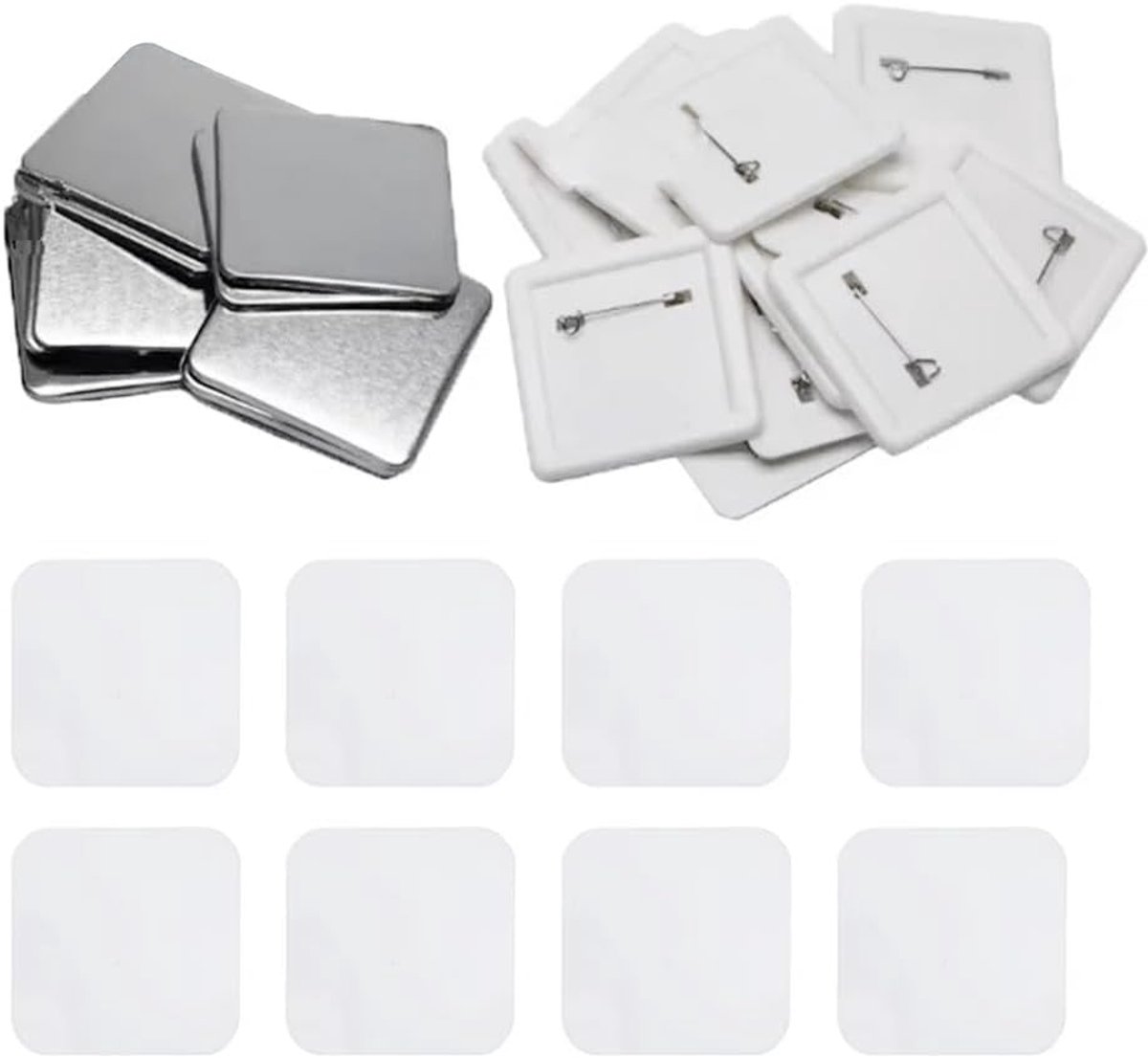 Pin Knop Onderdelen - Badge Materiaal - Zelf Maken - Koelkast Magneten - 100 Stuks - Zoals Afgebeeld