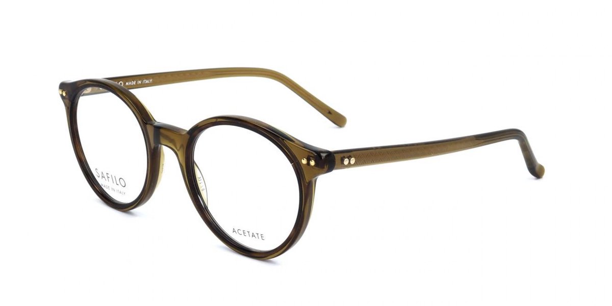 Safilo CERCHIO 04 Tr olive green mustard spotted 47/21/140 WOMAN Brilmonturen