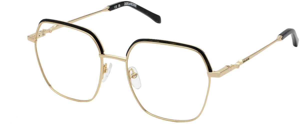 Zadig&voltaire VZV393 Oro rose' luc.c/parti nero luc 53/18/135 WOMAN Brilmonturen