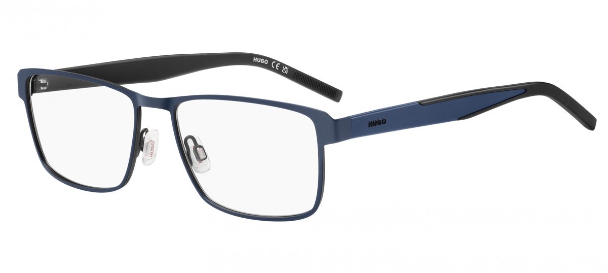 Hugo HG 1343 Matte black blue 56/17/145 MAN Brilmonturen