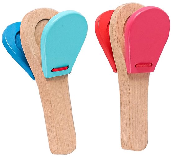 Allecto - Houten castagnetten - Percussie instrumenten - Houten ...