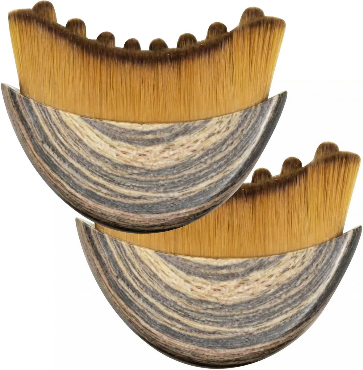 Gezichtsborstel Massager - Lymfedrainage Tool - Gezichtscontouring Reiniging - Ergonomisch Gebogen Oppervlak - 9 x 7 x 2.5 cm